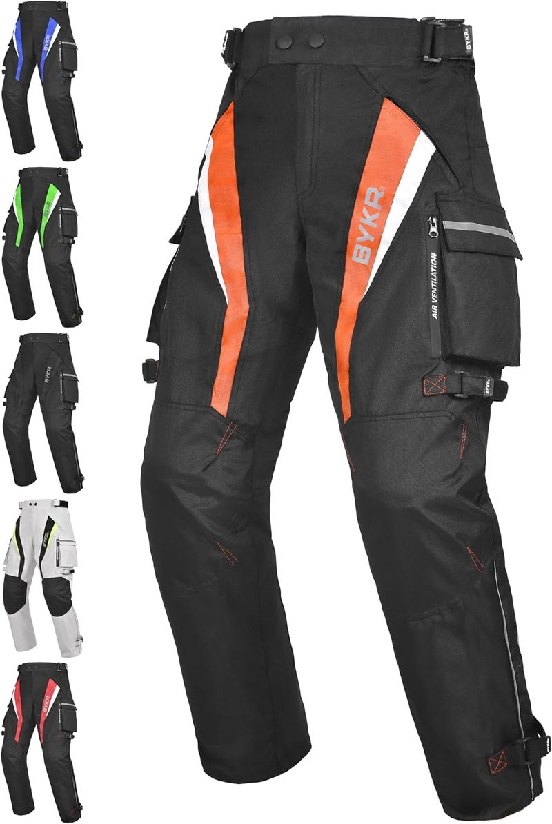 BYKR Motorcycle Pants for Men and Women Armored Cordura Overpants Enduro ATV Dual Sports Motocross Cargo Work Touring - Image 1